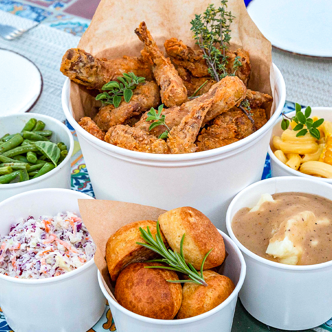 Savor the comforting simplicity of our homestyle fried chicken.