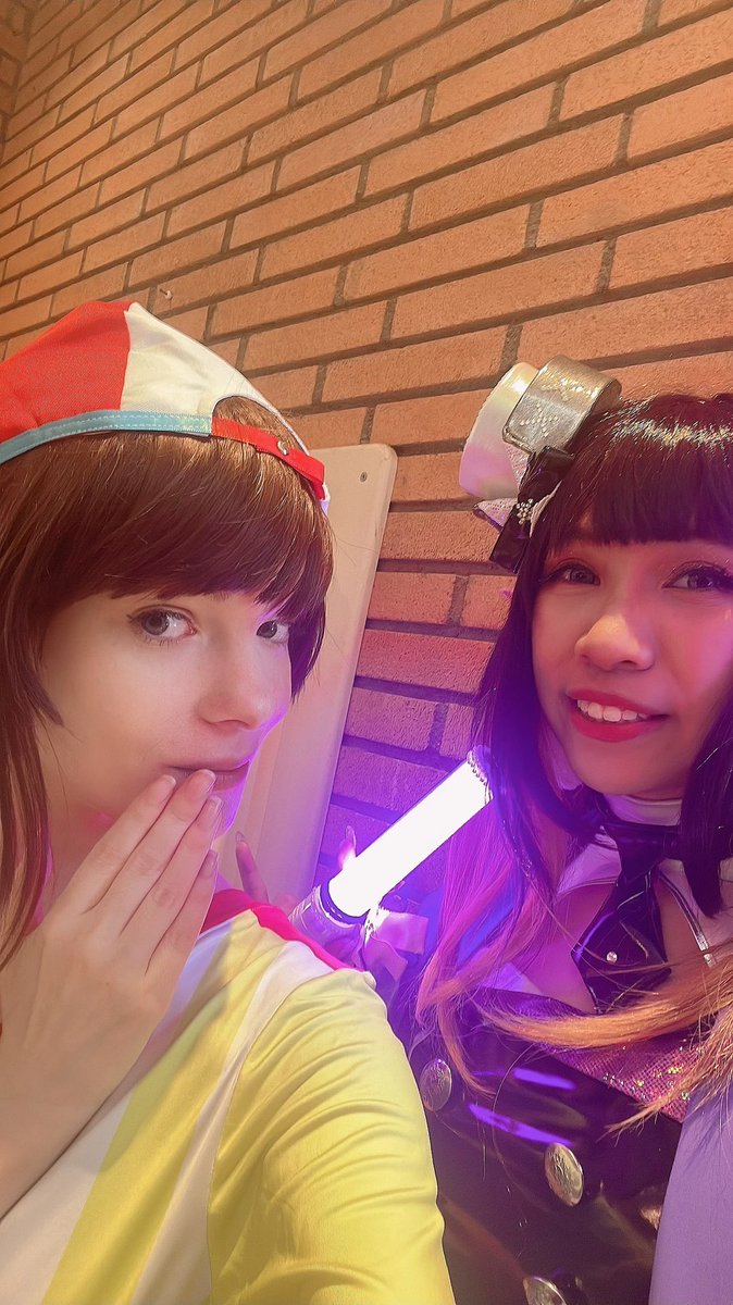 Wondermelo's tweet photo. Hololive cosplay selfies from #SCIF2023!
#スバ友 #takodachi #野うさぎ同盟
🚑- Me 👯♀️- @akari_cos 🐙- @ushiipuriin https://t.co/z7LGnD9RYR
