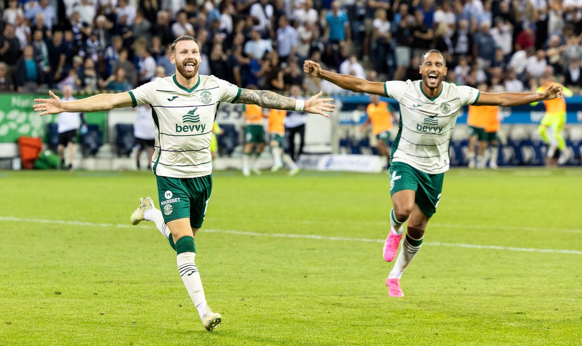 HibernianFC's tweet photo. The Hibs rollercoaster keeps rolling in Europe 🎢 https://t.co/aAto0bAeHk