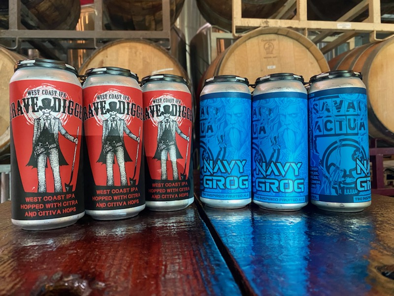 2 new beer releases! GRAVE DIGGER west coast IPA &amp; <a href="/SavageActual3/">Savage Actual</a> NAVY GROG tiki style beer!!! Come by the brewery or head over to <a href="/Craftshackbeer/">CraftShack</a> to pick some up, almost sold out for the presale. #tiki #beer #temecula