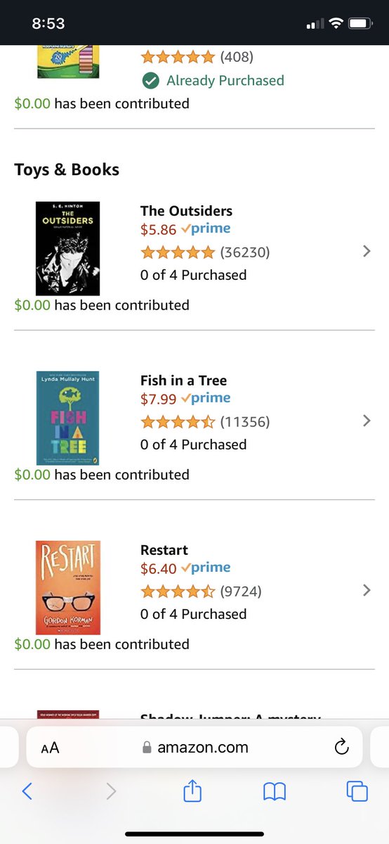 <a href="/DorianCorr/">Dorian</a> I’m a high school special education teacher in rural Minnesota. I’d love help with my list, especially these small group reading books. Anything is appreciated. #clearthelists #teachertwitter #BackToSchool amazon.com/baby-reg/becki…