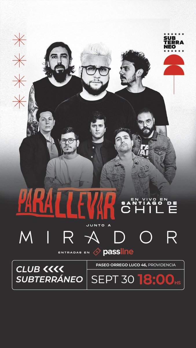 Queridos amigos de Santiago de Chile, este próximo 30 de septiembre estaremos de visita por primera vez en el país, tocaremos en el <a href="/ClubSubterraneo/">Club Subterraneo</a> las entradas están disponibles en el link de nuestra bio.