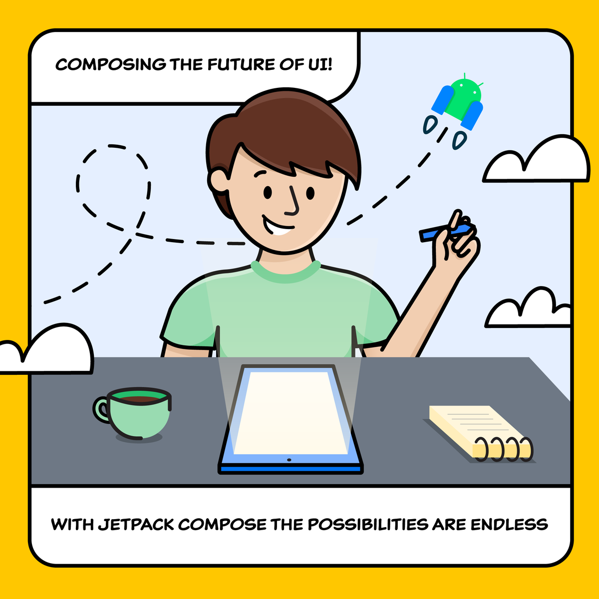 🎨 Bring your creative vision to life with Jetpack Compose.

Elevate your app development, craft seamless and stunning UIs effortlessly, and build smarter apps faster.

Get started ✨➡️ goo.gle/47nYXAP