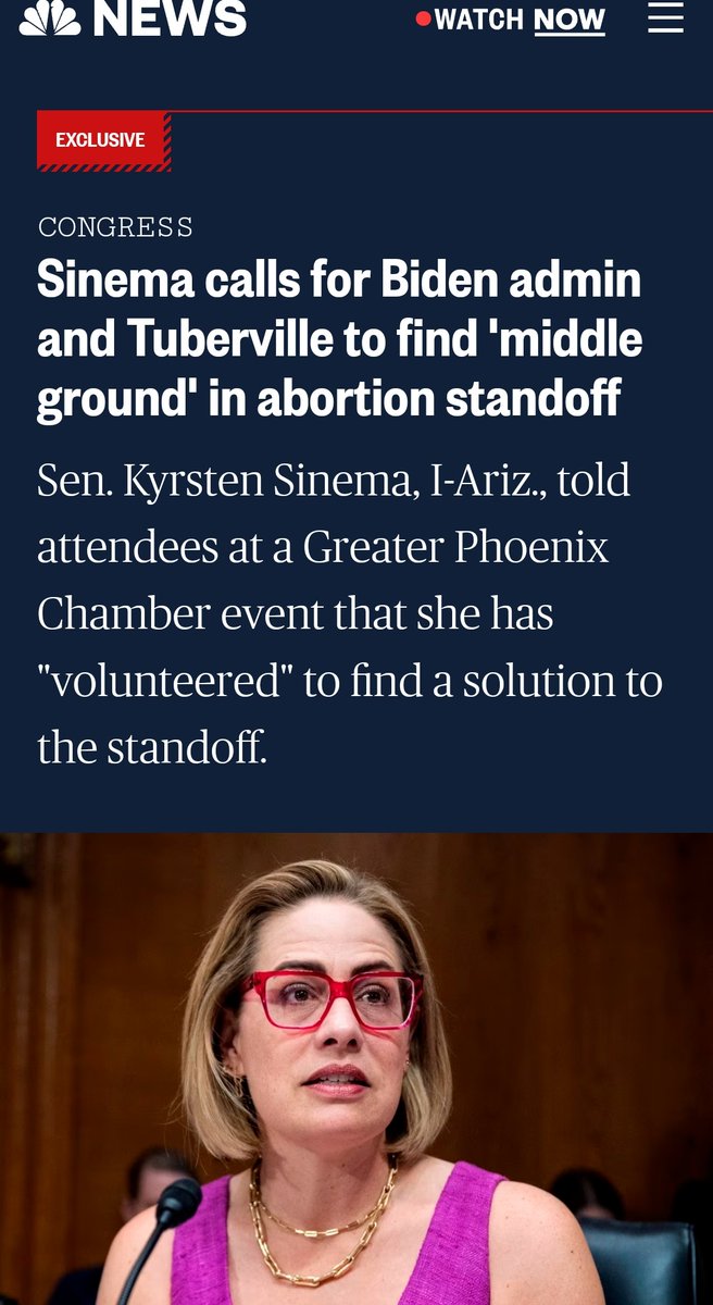 TheSWPrincess's tweet photo. Kyrsten Sinema is willing to sacrifice the health &amp; lives of female military service members and wives who need emergency abortion care and are stationed in states with abortion bans.
#WhoFundsNoLabels

That's not a problem solver. That's devaluing women's lives. https://t.co/KVti5C89ls