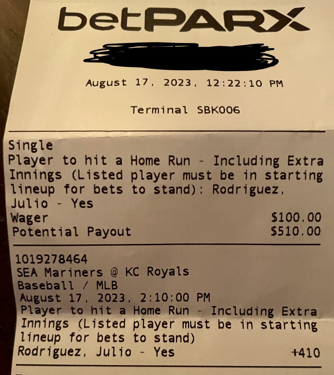 Mr_Betzman's tweet image. #GamblingTwitter #BatemanBets #GamblingX #Mariners 
Cash it ✅
HomeRON +410
JULIOooooo