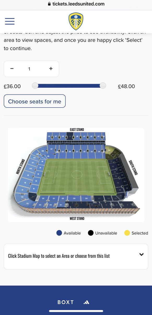 mattyrobbb's tweet photo. 24 hours before kick off. Shows where the club is at right now. Sad times. @DanRbsn at least we won’t miss out through tickets not being available anymore. #LUFC #tickets https://t.co/WGOs83cXbQ