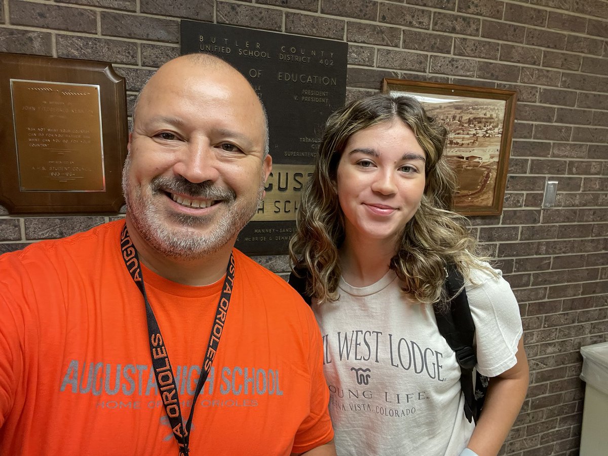 Junior year begins, and I couldn’t be more proud as a principal and a dad. Great things are in store for this kid and her journey ahead. #ProudPrincipalDad #FirstDayOfSchool”#OriolePride