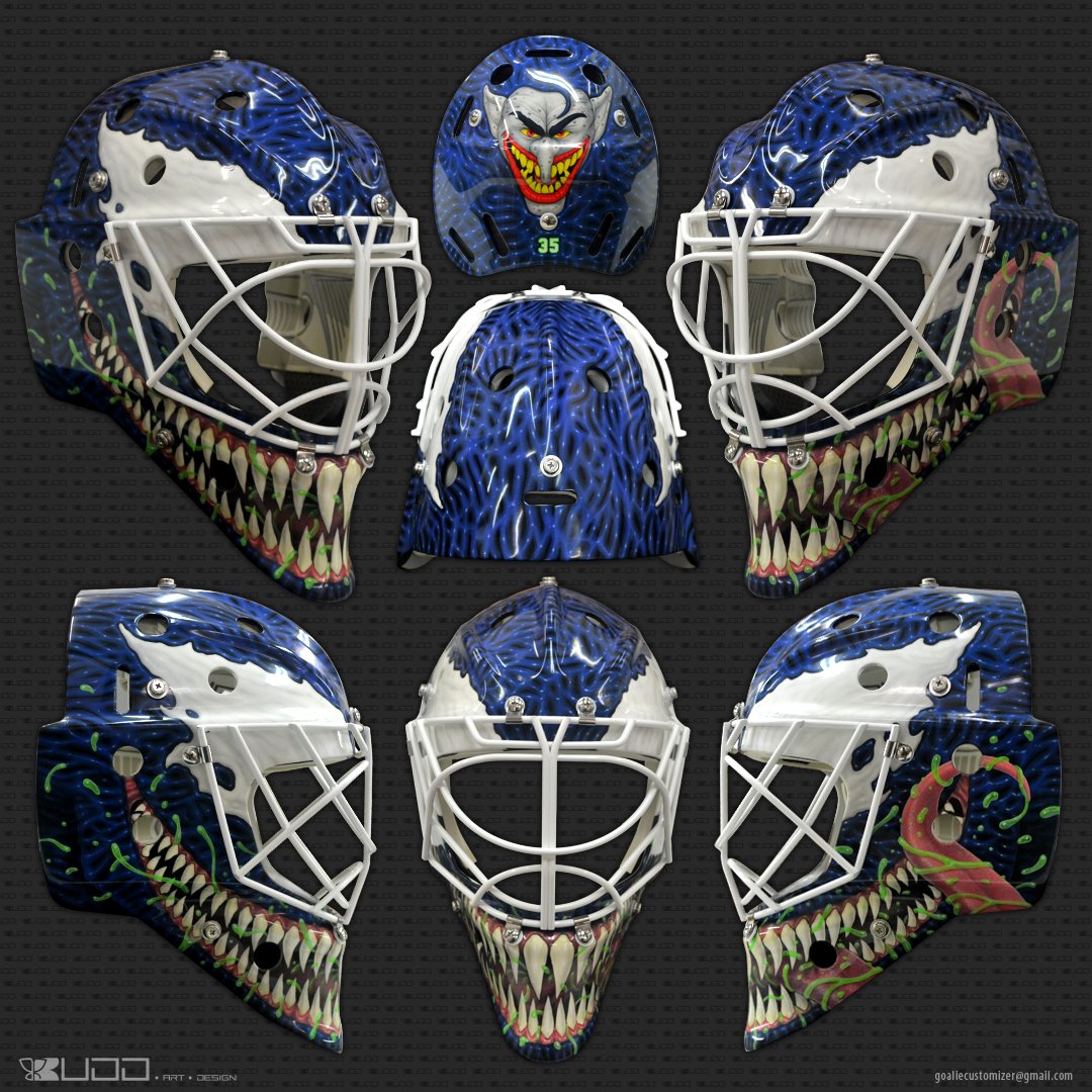 Pair of symbiote masks finally complete!