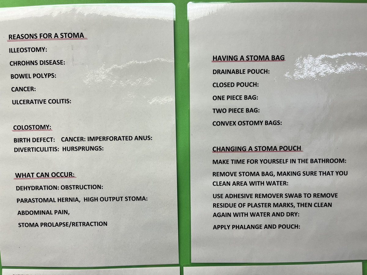 Linda & Marie have been working hard on a stoma advice board at LRI OPD. Keeping patients well informed, it’s full of advice, tips and helpful information. Thank you ladies, it’s great! #PatientInformation #SharedDecisionMaking @Gemmacade83 @lindacarte98068 @ULH_SDM @LisaJLane98