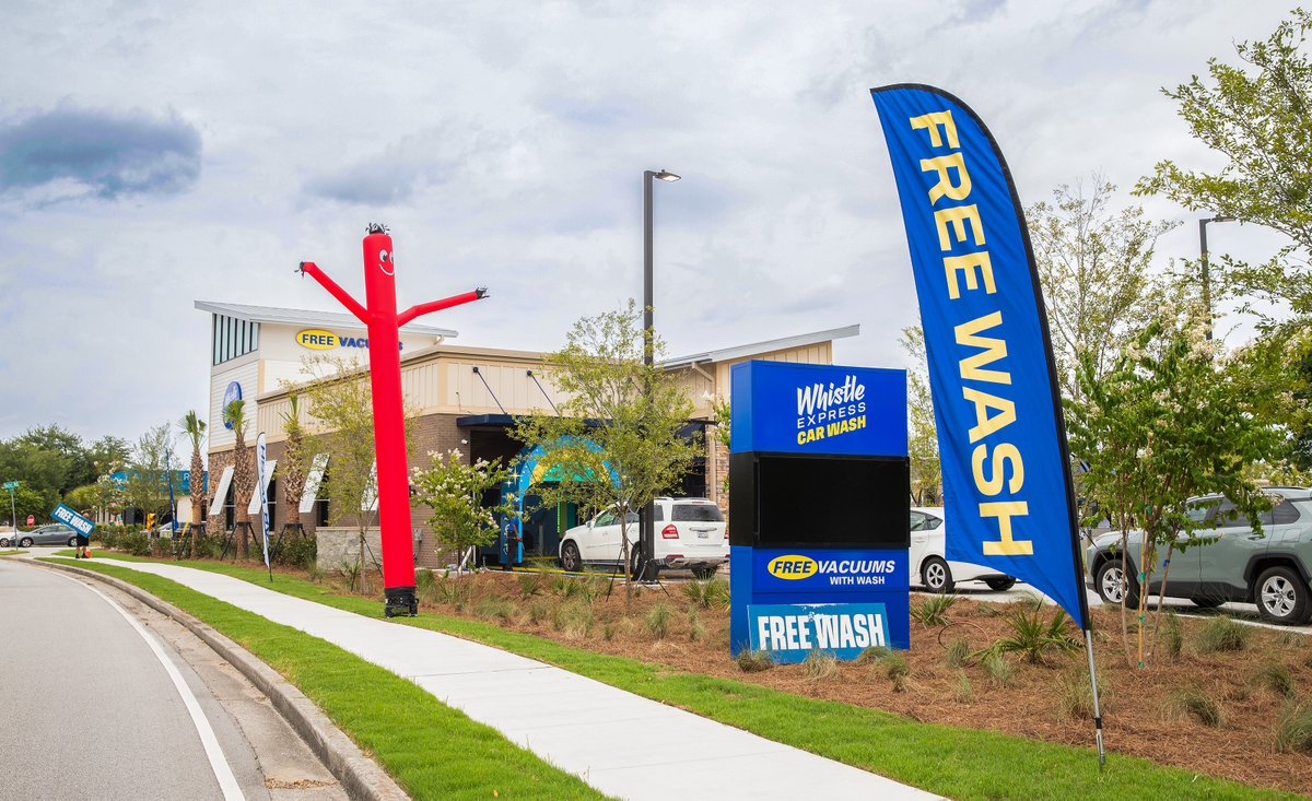 JDavisConst's tweet image. Welcome to Whistle Express, a 2600 SF Fully-Automated Carwash located in Tanger Outlet Shopping Center in North Charleston, SC! Shout out to our partners at RealtyLink, Cor3Design and the JDC crew JD Hatton, Christian Machesky, and Ron Jaruzel!

#jdavis #construction #beaufort