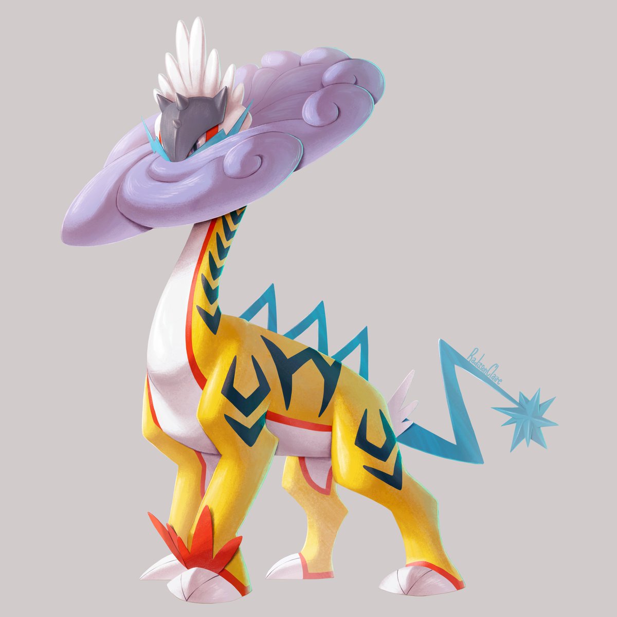 RadissonClaire's tweet photo. Finished the funny long neck Raikou ⚡️
I always have a soft spot for goofy Pokemon designs :') https://t.co/Kj6220vU3R