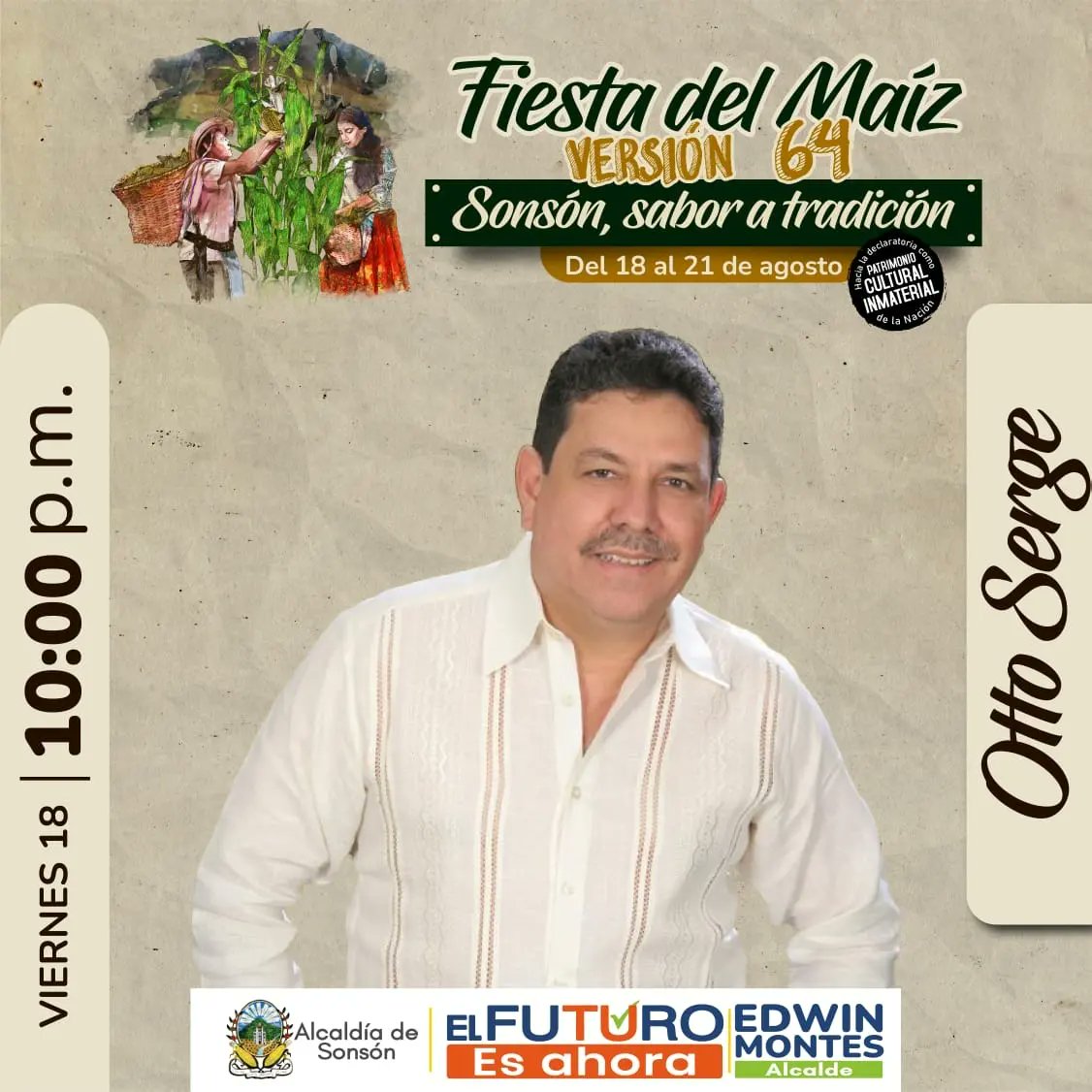 diarioriente's tweet photo. #Recomendado ¦ Comienzan las Fiestas del Maíz en Sonsón, este viernes 18 de agosto se presentarán en el parque principal Dareska, Otto Serge y La Sonora Dinamita. #OrienteAntioqueño https://t.co/KsOoZJcEux
