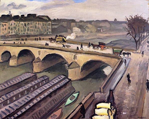 View of Paris by Albert Marquet in 1907 now public domain #Paris #Parisjetaime #visitparisregion #ExploreFrance #France #albertmarquet