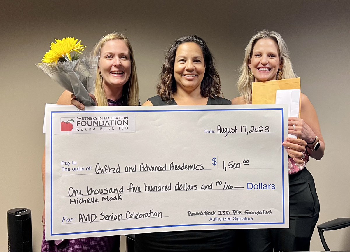 Michelle Moak (@michelle_moak) on Twitter photo Thank you <a href="/RRISD_PIEF/">RRISD PIE Foundation</a> for awarding our AVID Seniors! Your generosity allows us to celebrate their achievements in style! I happened to be in an AVID Zoom meeting when I got the great news! <a href="/AVID4College/">AVID</a> <a href="/RoundRockISD/">Round Rock ISD</a> <a href="/AdvancedRrisd/">RRISD Advanced Academics</a> <a href="/RPortillo_RRISD/">Rod Portillo</a> <a href="/smswain/">Michelle Swain</a> Thank you <a href="/RRISD_PIEF/">RRISD PIE Foundation</a> for awarding our AVID Seniors! Your generosity allows us to celebrate their achievements in style! I happened to be in an AVID Zoom meeting when I got the great news! <a href="/AVID4College/">AVID</a> <a href="/RoundRockISD/">Round Rock ISD</a> <a href="/AdvancedRrisd/">RRISD Advanced Academics</a> <a href="/RPortillo_RRISD/">Rod Portillo</a> <a href="/smswain/">Michelle Swain</a>