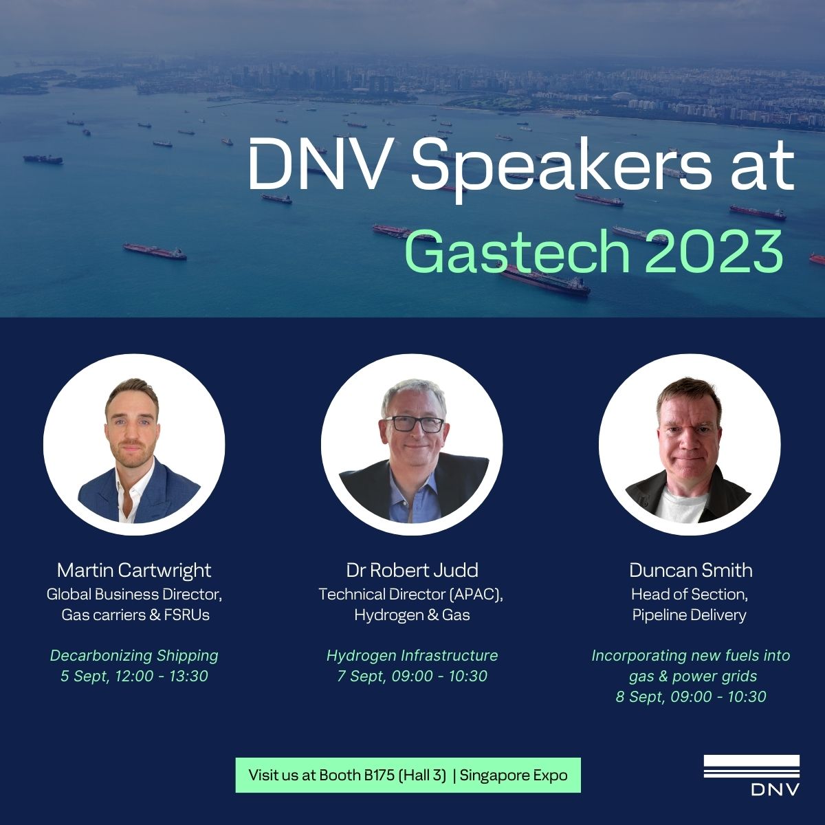 DNV - Maritime (@dnv_maritime) on Twitter photo Mark your calendars and join us at <a href="/GastechEvent/">Gastech Exhibition & Conference</a> 2023 from September 5 - 8. Hear more from experts as they deep dive into key topics driving the maritime and energy transition.
#Gastech2023 #maritime #Singapore Mark your calendars and join us at <a href="/GastechEvent/">Gastech Exhibition & Conference</a> 2023 from September 5 - 8. Hear more from experts as they deep dive into key topics driving the maritime and energy transition.
#Gastech2023 #maritime #Singapore