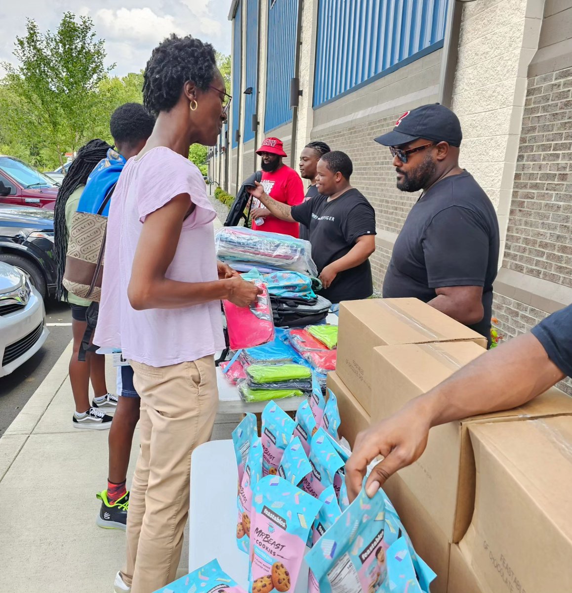 BullCityKappas's tweet photo. Welcome Back To School Community Outreach. 
Brothers of the Durham (NC)  Alumni came together to support this effort by collecting over 100 backpacks filled with supplies for the 2023-2024 school year. https://t.co/8R42MrVfLa