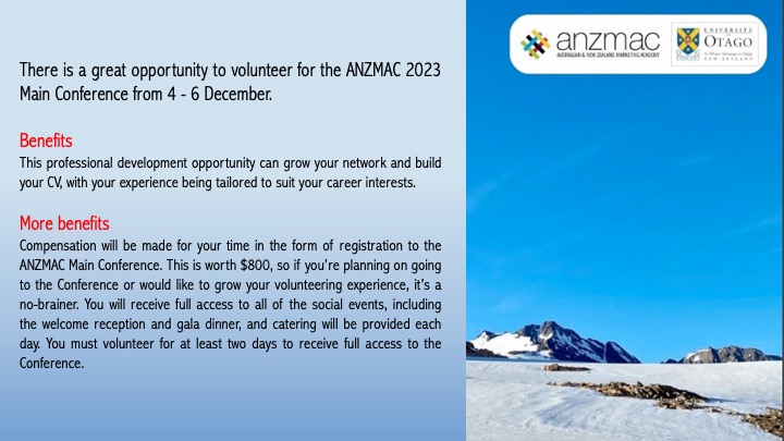 ANZMAC's tweet photo. Are you attending #anzmac?
We can tell you about a great opportunity. See image👇
If the below opportunity sounds exciting, please register your expression of interest here: https://t.co/BklvpE5Sn0
#weareanzmac https://t.co/WN3LJJ1ulc