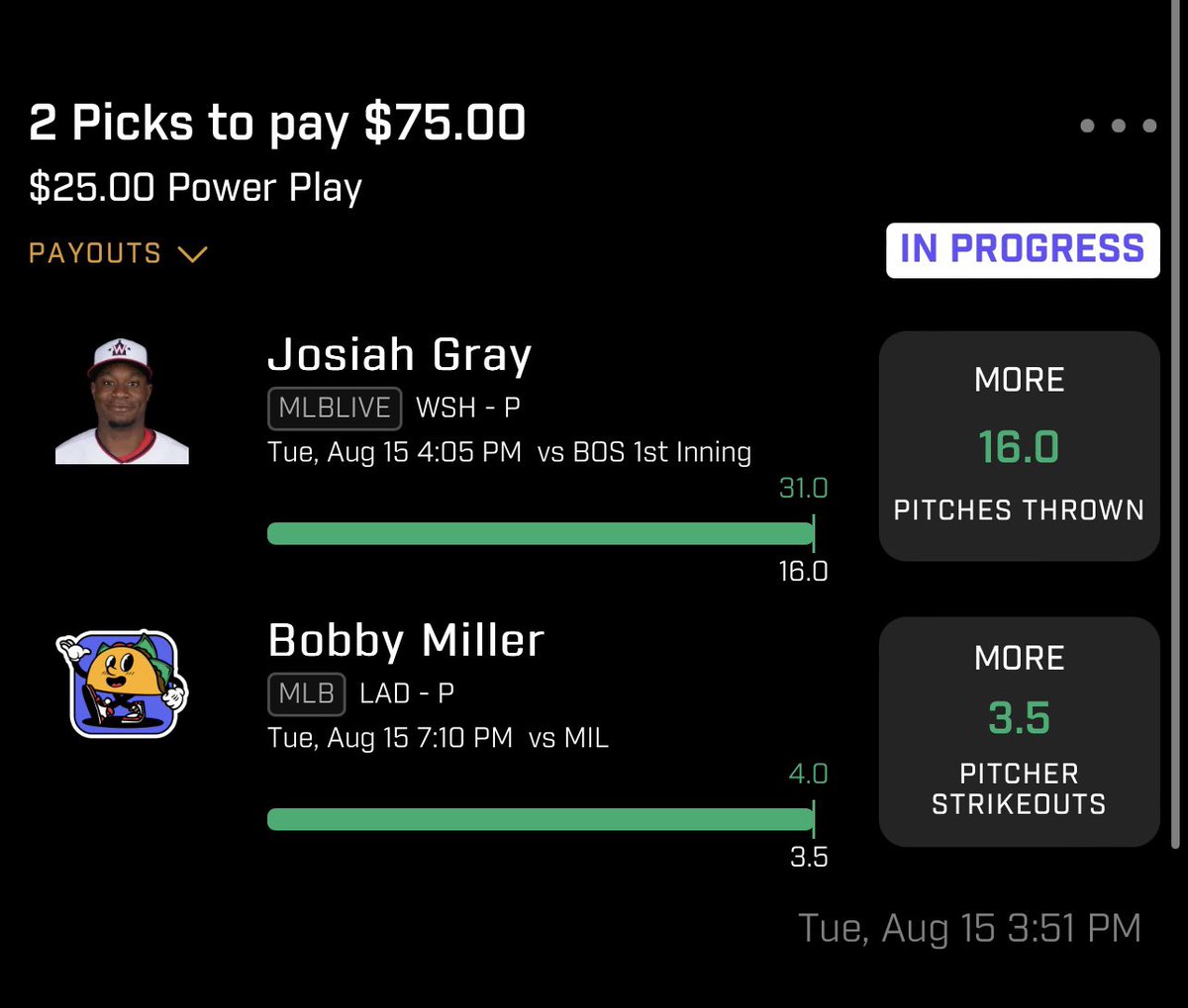 ihonchoplays's tweet photo. Some more cashes over the last few days in the discord. Link in bio! #GamblingTwiiter #GamblingTwitter #prizepickslocks #prizepickswinning #prizepicks #prizepickscsgo https://t.co/N6Xl9ANoC9