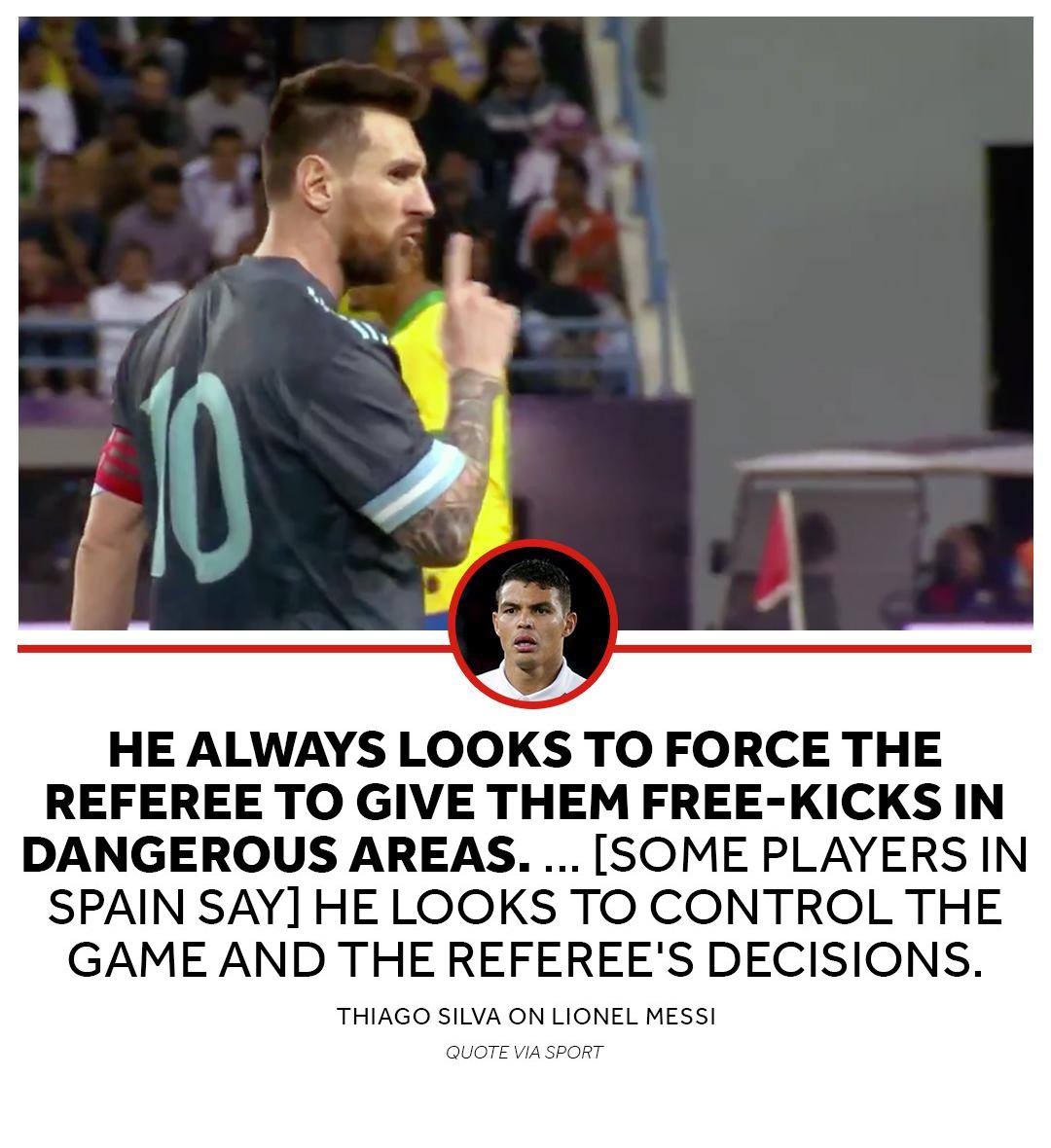 Thiago Silva had alerted us about Messi's career 😭😭😭