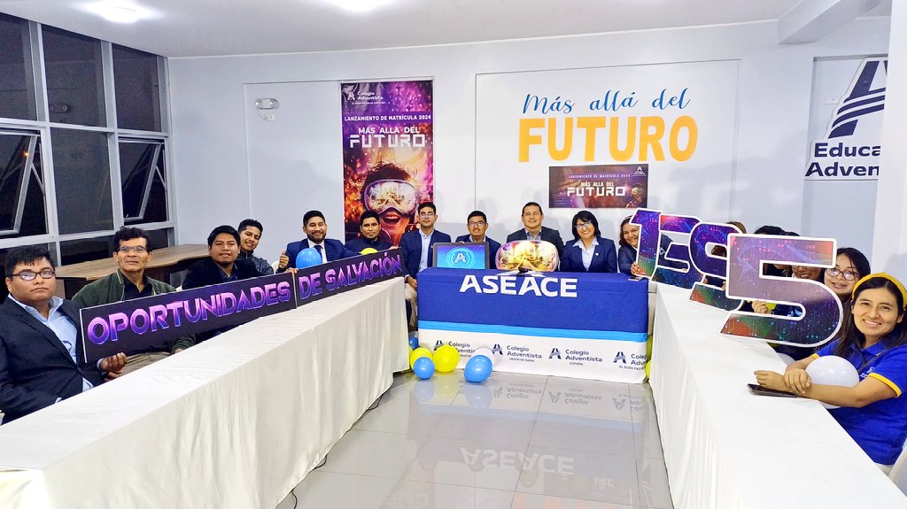 🚀Lanzamiento de matrícula 2024
🔰Los colegios adventistas de la <a href="/AdventistasAPCE/">Adventistas APCE</a>, estamos listos para mirar✨️ #MásAlláDelFuturo al lado de Dios 👑, confiando nuestros planes y metas para el 2024 🙏, a fin de alcanzar más oportunidades de salvación.🙌💙
