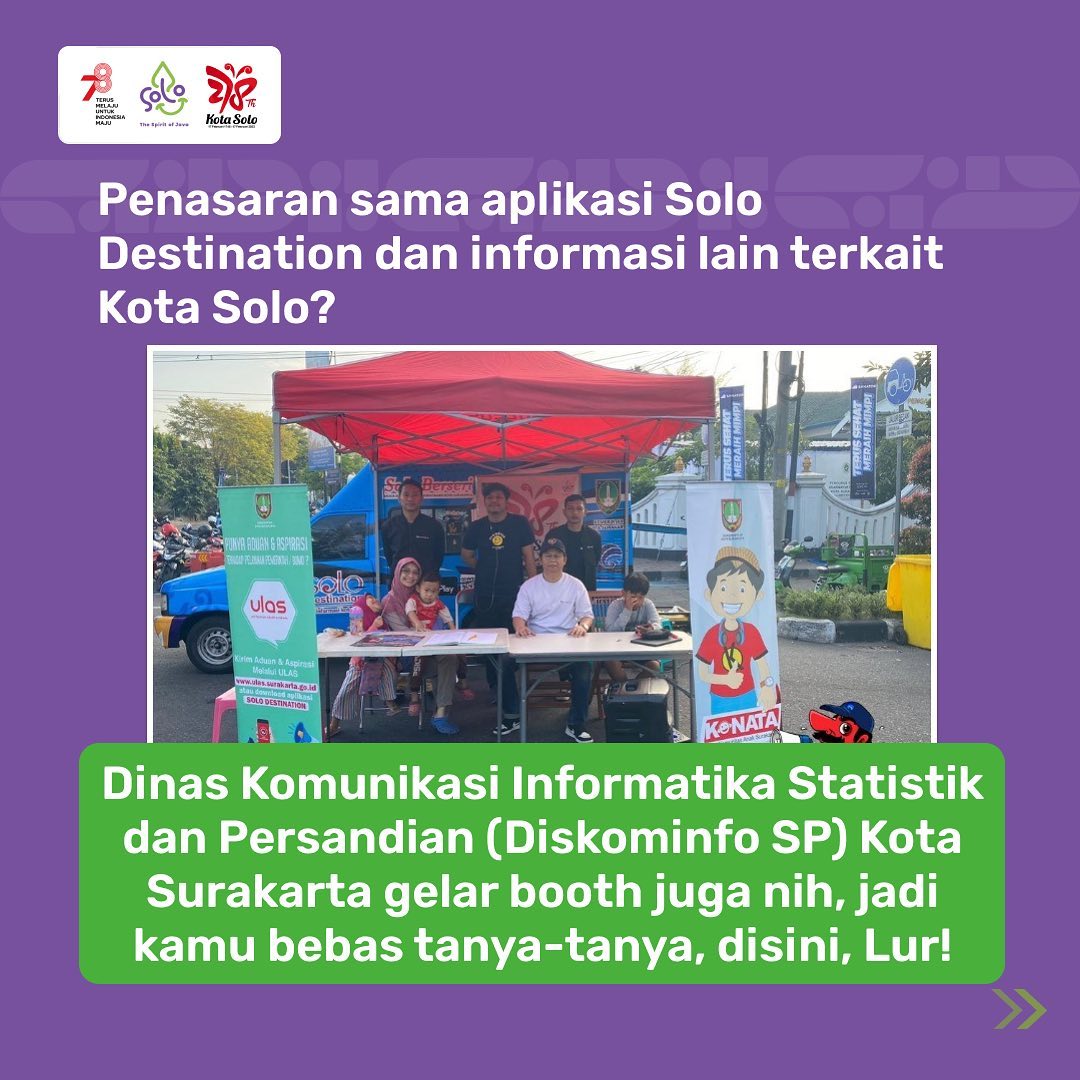 PEMKOT_SOLO's tweet photo. Siapa nih yang hari Minggu suka jalan-jalan di Solo Car Free Day?

Buat kamu yang hanya punya waktu akhir pekan saja untuk mengurus berbagai keperluan administrasi atau mau cari tahu tentang inovasi dan program dari Pemerintah Kota Surakarta, https://t.co/UyL3AlpTnc