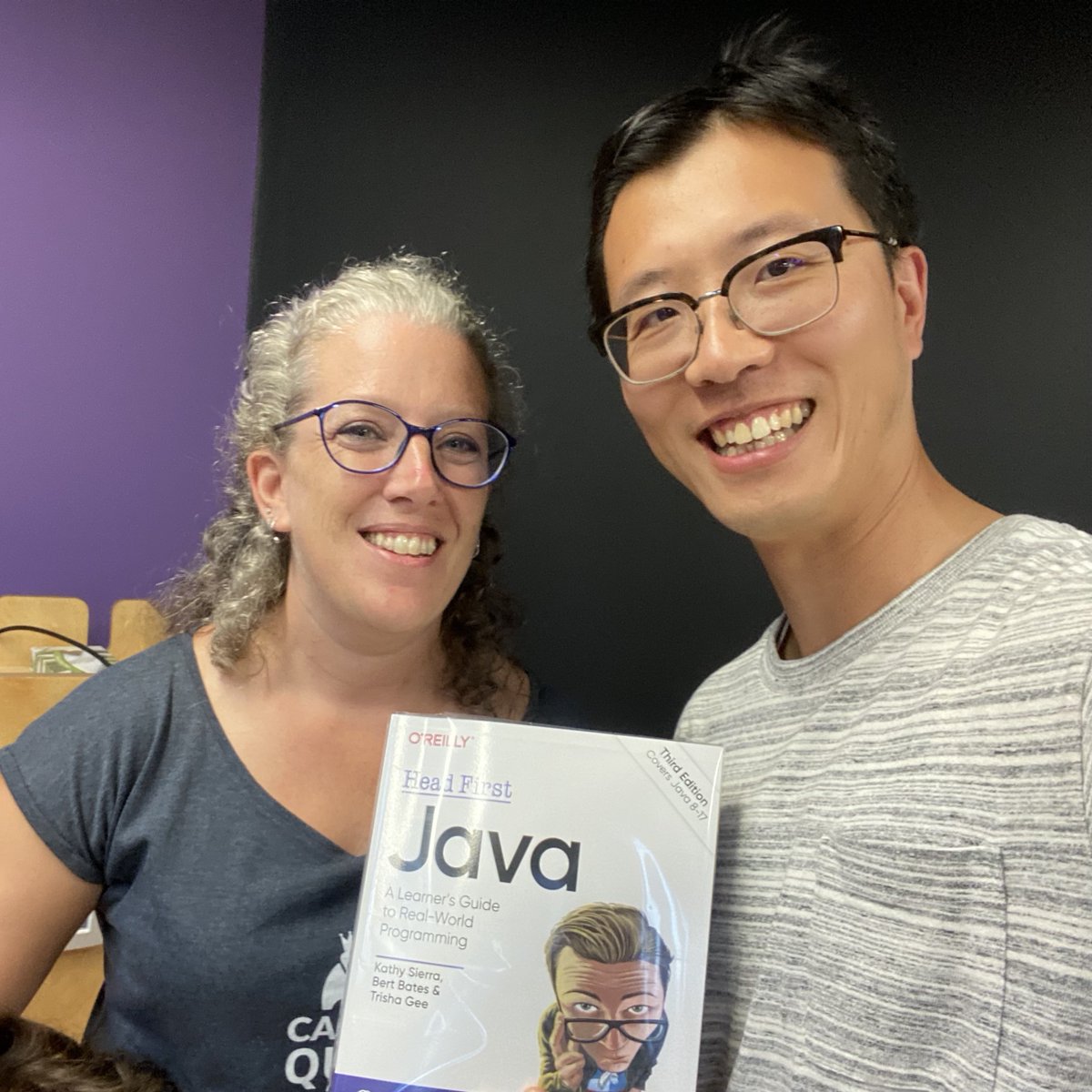 tekichan's tweet image. Thanks a lot to @mcrjava for hosting the meetup event with @trisha_gee in @thoughtworks. It is my great pleasure to have a chat with the author and obtain her signature on the renowned book - Head First Java!
#java #author #BooksWorthReading