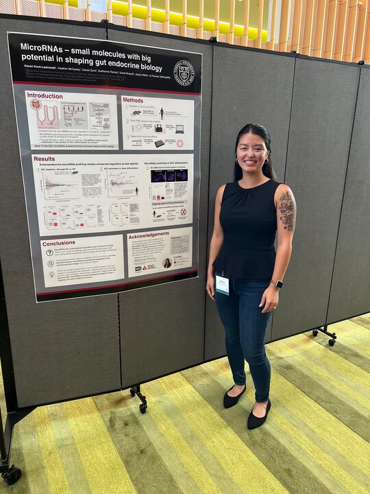 PraveenSethup's tweet photo. Congrats to my talented students Kieran Koch-Laskowski @K_hyphen_L and Jenna Todero on their excellent posters at @Cornell BBS symposium! Thanks to @cornellvet @CornellRsrch @Cornell_BBS @CornellMBG and to collabs @UNC_SRP @UNC_SOM @harvardstemcell @CUAnschutz @CincyChildrens. https://t.co/J5nNoJxKOP