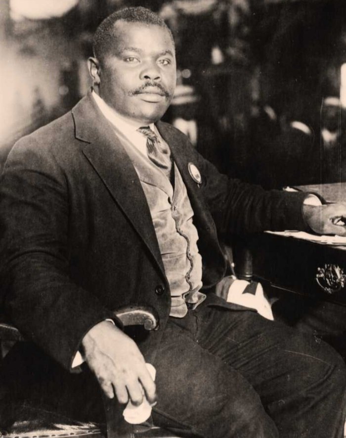 The lionhearted Honorable Marcus Mosiah Garvey, born this day 17 August 1887 in St. Anne's Bay, Jamaica. Disciple of Christ. PanAfricanist. Lover of African people. I thank him for our flag. Fly the red, the black, and the green! ♥️🖤💚 #Blackheartman  #MarcusMosiahGarvey