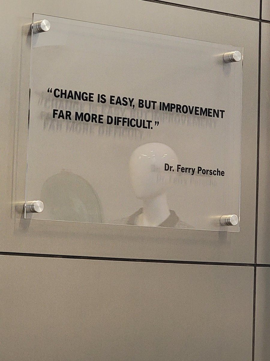 Great quote by #ferryporsche on #change #porsche