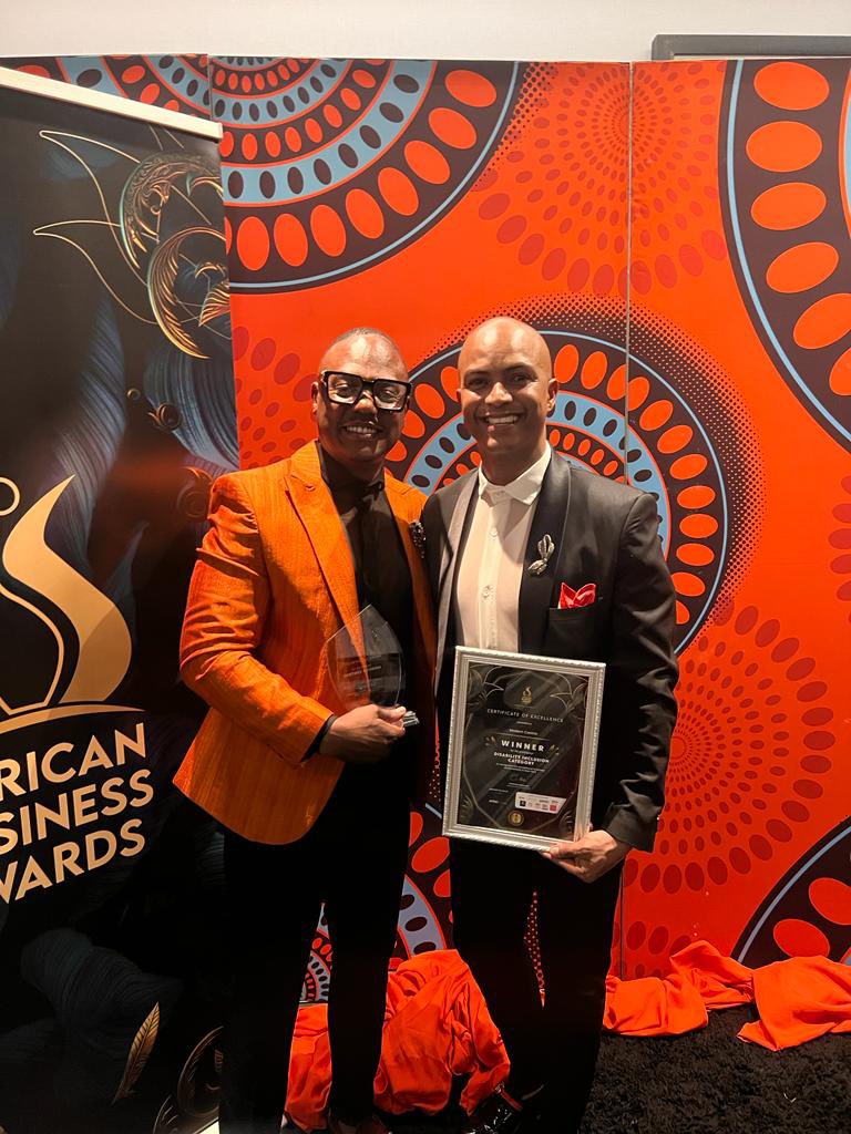 HarrisRevel's tweet photo. Winners at 1st #AfricaBusinessAwards @ModernCentricZa @MCFoundationZA https://t.co/PnMPZgAMAR