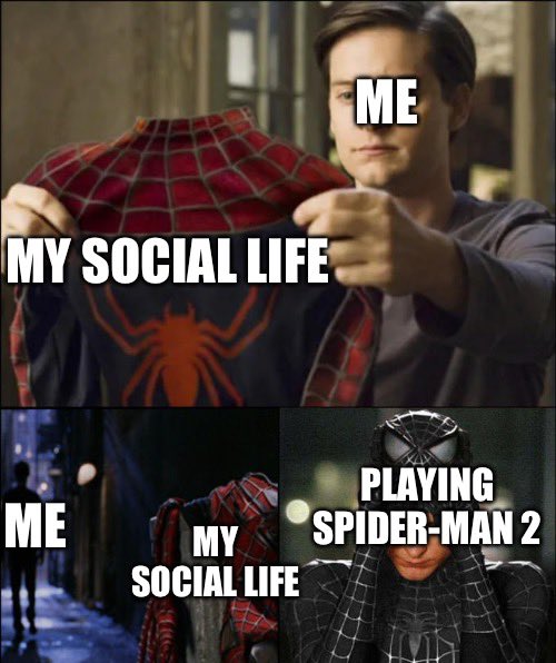 Spider-Man 2 drops in 64 Days

#spidermangame #playstationspiderman #milesmoralesps4 #insomniacspiderman #spideysquad #marvelgames #ps4spiderman #begreater #milesmoralesps5 #superherogames #spidermanps5
