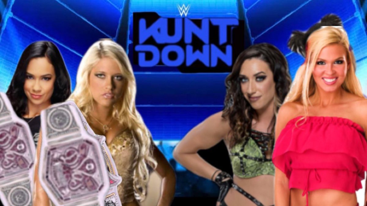 KuntressINC's tweet image. AND ALSO:🟦

It appears there has been a match update:

The Kuntress Tag Team Champions; @KuntressBray &amp;amp; Kuntress Divas Champ, @nexttopdiva face the team of @K2outsold &amp;amp; @katanachance ! 

#KuntressINC #Kuntdown #tagmatch