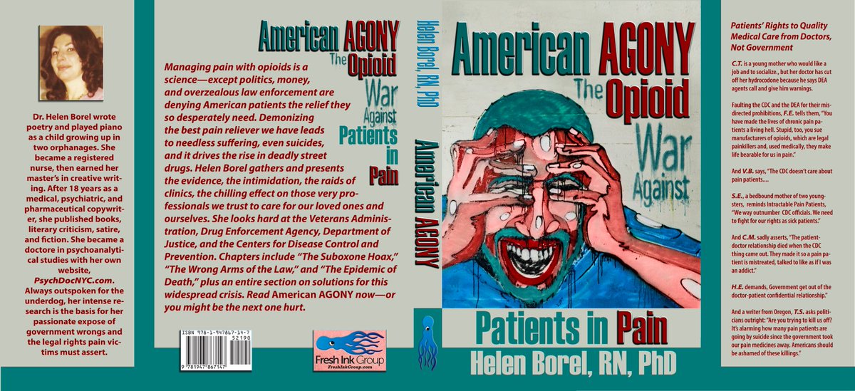 HelenBorel1's tweet photo. #PainSuffering in this ERA of VANISHED EMPATHY
#UntreatedPainEpidemic #PainPtDEATHS from
. #ForcedTapering #ColdTurkeying #PainPtSuicides 
. CDC Indifference
. VA Denying #OpioidRxs
. DEA Hounding #OpioidPrescribers
. DOJ Jailing innocent MDs
Concern for 50-million+ #PainTortured https://t.co/9tzSYbZmVR