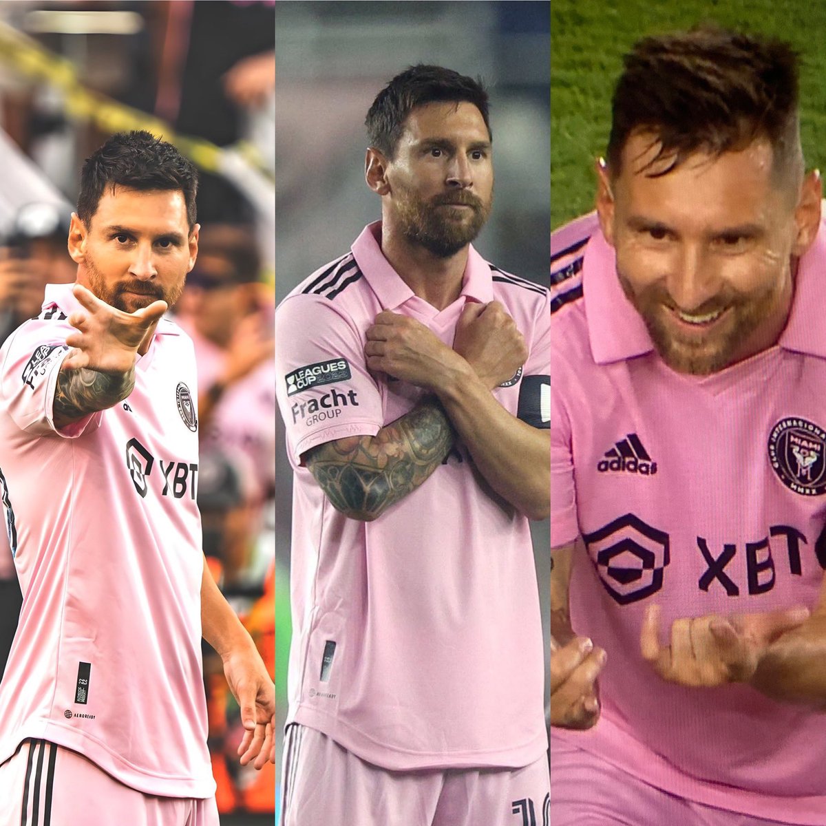 Messi explicou as suas novas celebrações ⬇️

"Os meus três filhos ainda estão de férias e não começaram a escola, todas as noites assistimos aos super-heróis da Marvel. Foram eles que tiveram a ideia e disseram-me que sempre que tenha jogo e faça golo, comemora como um