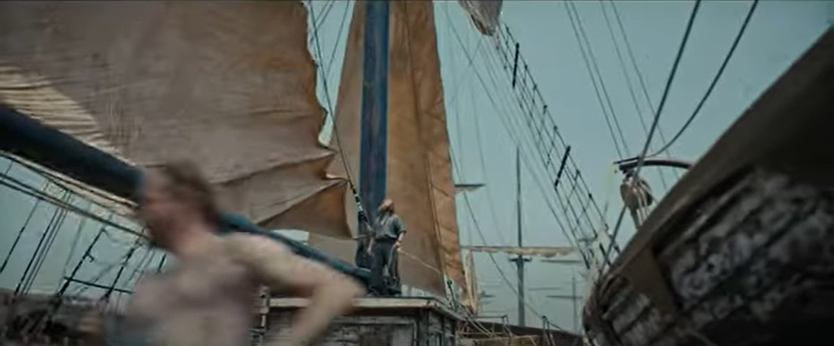 mamasmoths's tweet photo. Did... any1 else spot that bit, when the #sails somehow looked like #wings? 😊 nicely emphasises he's in control, of ship &amp; crew, b4 they've even started. 😉🖤🧛🦇 #javierbotet @jbotet #andreovredal #Dracula #Vampire #bat #TheLastVoyageOfTheDemeter @UniversalHorror @Demetermovie https://t.co/8Pqqefy6Je