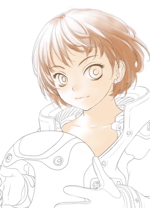 おはようございます〜からの〜おやすみなさい過去絵再掲…↓脳内補完があるって分かってても、なんか途中の絵とかラフとかの方が完成絵よりよく見えるんだよぉ〜 