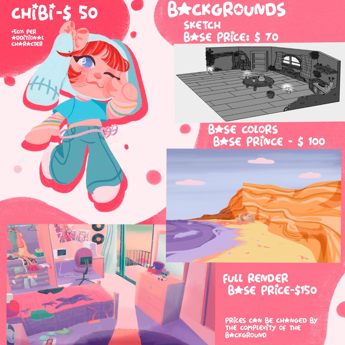 maclafer_'s tweet image. ✨COMMS OPEN✨

• Read carefully
• Feel free to DM me anytime! 

[🇧🇷 Tabela em reais abaixo!]

#commissionsopen #ArtistOnTwitter