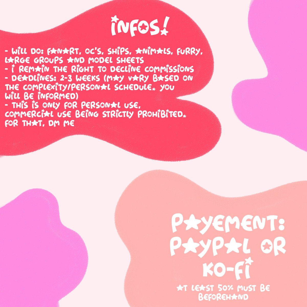 maclafer_'s tweet image. ✨COMMS OPEN✨

• Read carefully
• Feel free to DM me anytime! 

[🇧🇷 Tabela em reais abaixo!]

#commissionsopen #ArtistOnTwitter
