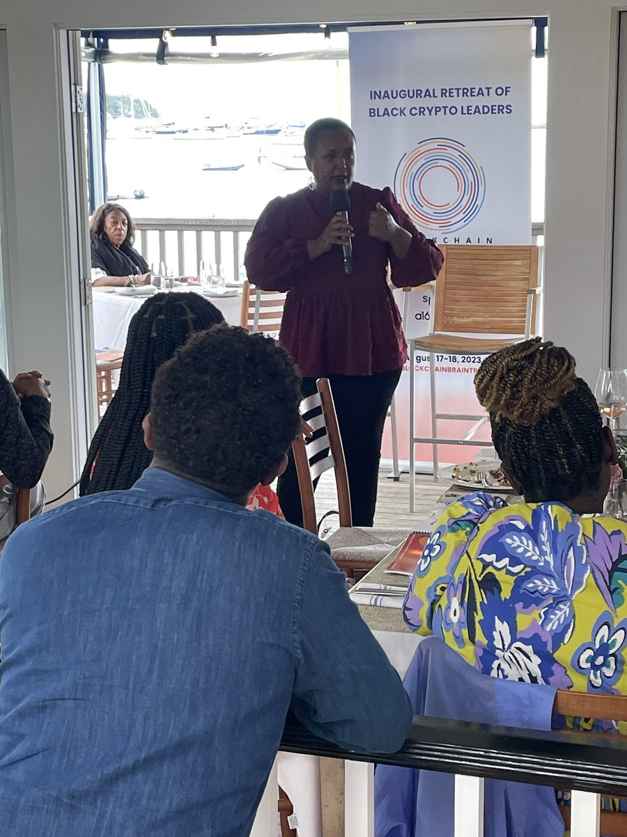 Today in Martha’s Vineyard, <a href="/eToroUS/">eToro US</a> CEO <a href="/luledemmissie/">Lule</a> delivered the keynote address for the Policy Brunch during the inaugural Blockchain Braintrust Retreat 🔥

#BlockchainBraintrust #CryptoNoire