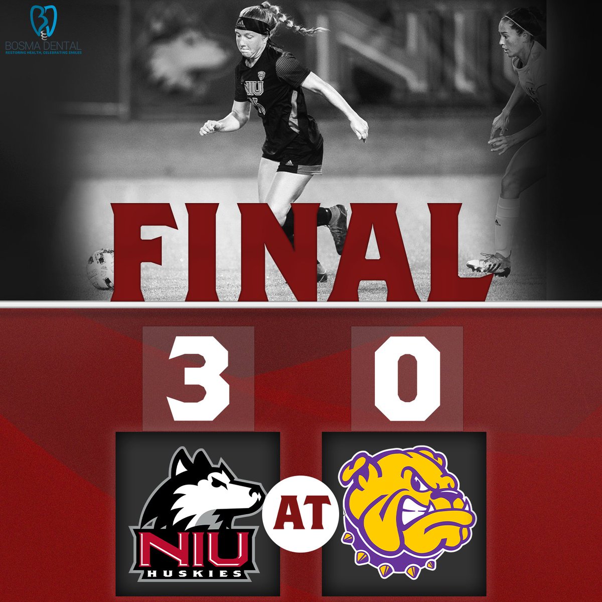NIUWomensSoccer's tweet image. Huskies win 3-0 in Macomb and move to 1-0!!!