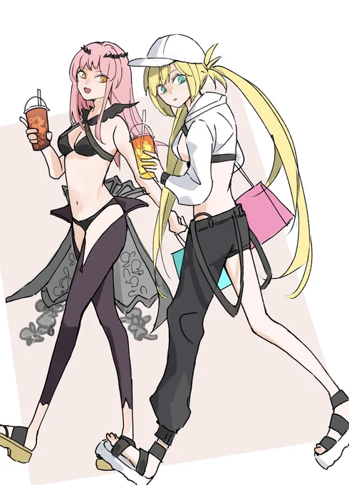アルキャスとノクナレアが一緒にショッピング…!ありがとうサバフェス。#FGO 