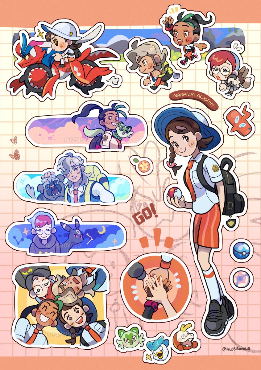 working on stickersheets ☀️☀️ 
