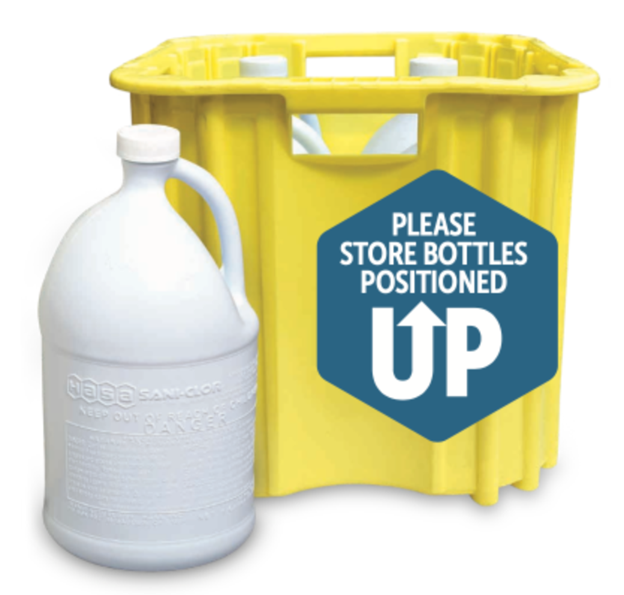Pool Pros: Please remember to store Sani-Clor bottles in an upright position at all times. Thank you! #hasapoolinc #poolpros #poolcare #saniclor