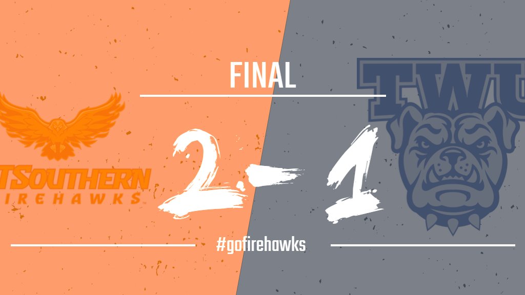FINAL: Men's soccer drops Tennessee Wesleyan 2-1. Goals by Noa Yaguoubi and game winner by Kenshin Yasujima. #gofirehawks #GameOn