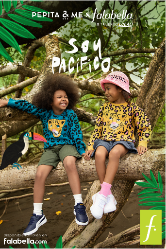 wirigape2012's tweet photo. ¡Soy Pacífico! la nueva colaboración de @Falabella_co y la marca local "Pepita &amp; me", para niños y niñas. Sus diseños están inspirados en la fauna y flora del pacífico, y fue hecha 100% en nuestro país. Además, sensibiliza sobre la protección del ecosistema marino #TalentoLocal https://t.co/LeMK65CDAl
