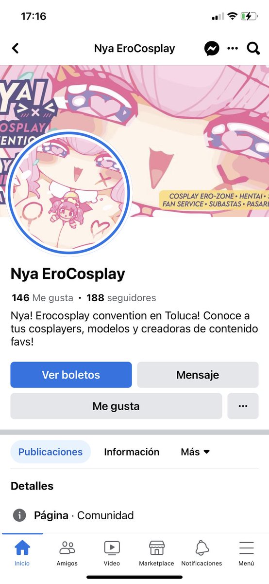 ByolethEisner's tweet photo. @hecktop @MuseDash_EN 
This page is plagiarizing your designs to advertise a convention in Mexico https://t.co/wCb0Wa65xY