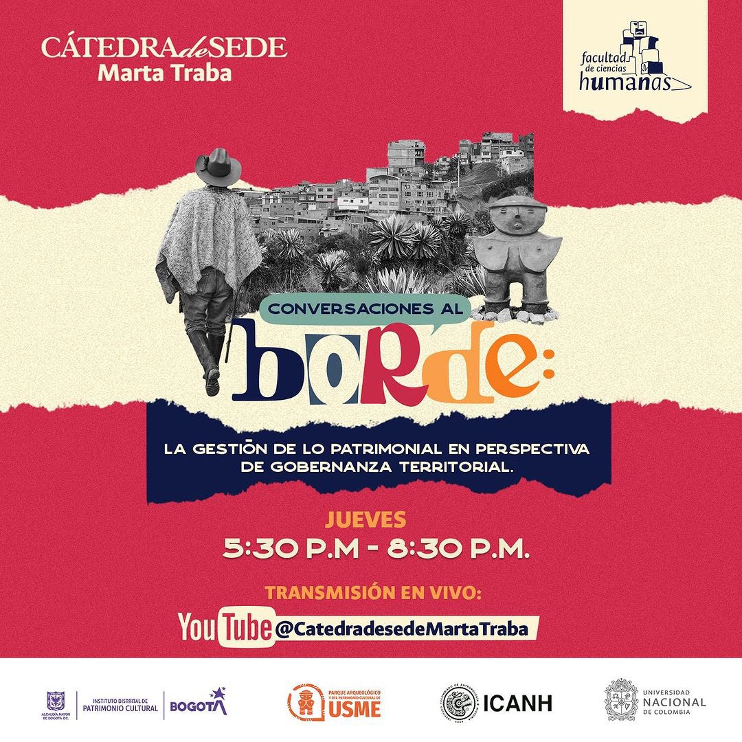 PatrickMoralesT's tweet photo. Les invito a conectarse con esta conversación en el marco de la Cátedra de Sede Marta Traba, un trabajo entre @patrimoniobta @humanasunal @El_Icanh. 

Hoy, dialogamos sobre el borde sur de Bogotá y sus dinámicas territoriales, patrimoniales y culturales.➡️ https://t.co/4jffA6jLvJ https://t.co/uo32N6m8Fi