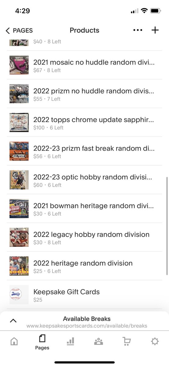 keepsakesports1's tweet image. Here’s where we are at for breaks. Let’s rip something tonight!!!