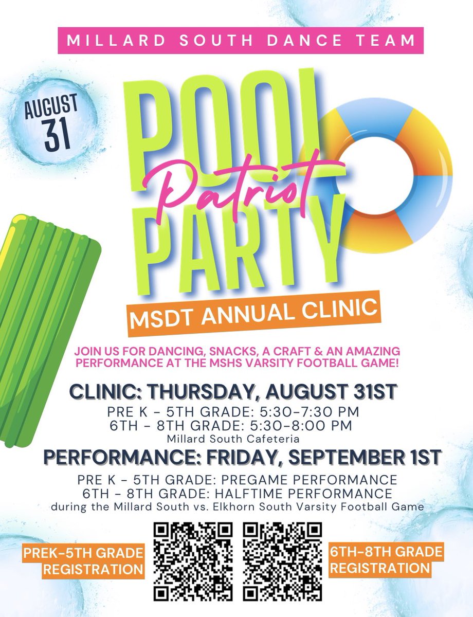 🚨 DEADLINE ALERT! 🚨 Get registered for the MSDT Annual Dance Clinic by Sunday to guarantee a shirt! We can’t wait to dance with you!