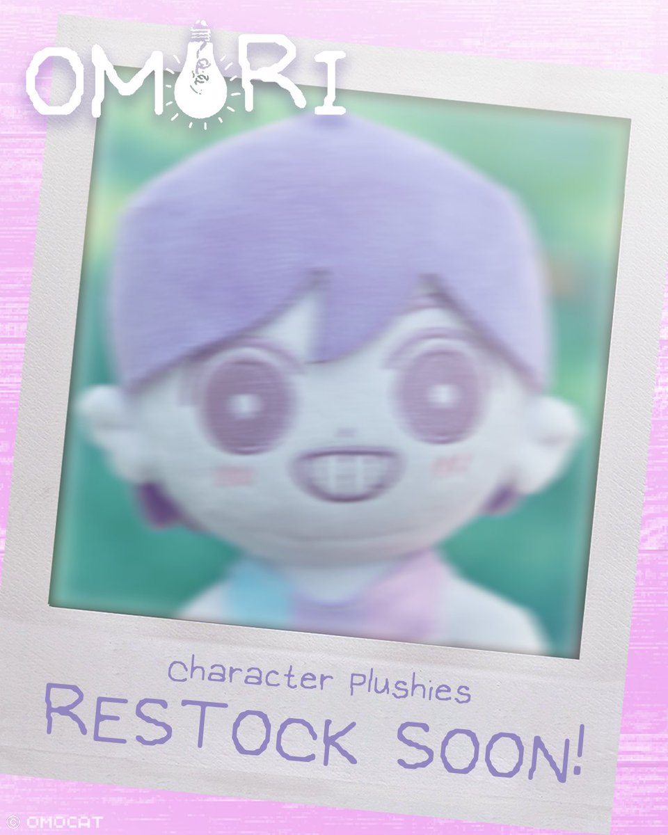 Does anybody know when the plushies are gonna be restocked? : r/OMORI